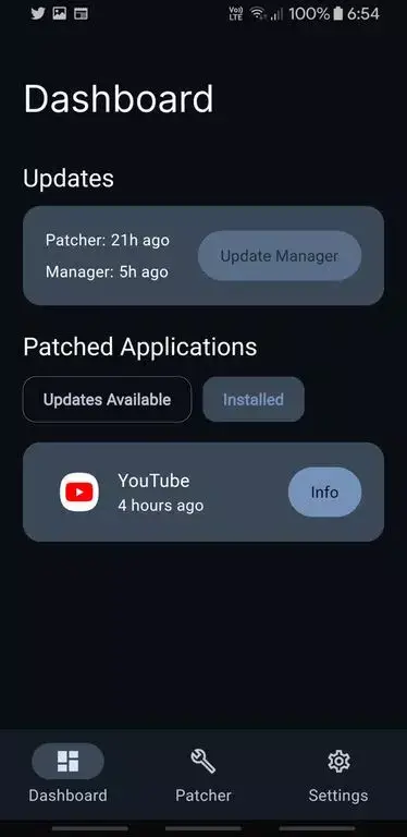 ReVanced Manager screenshot
