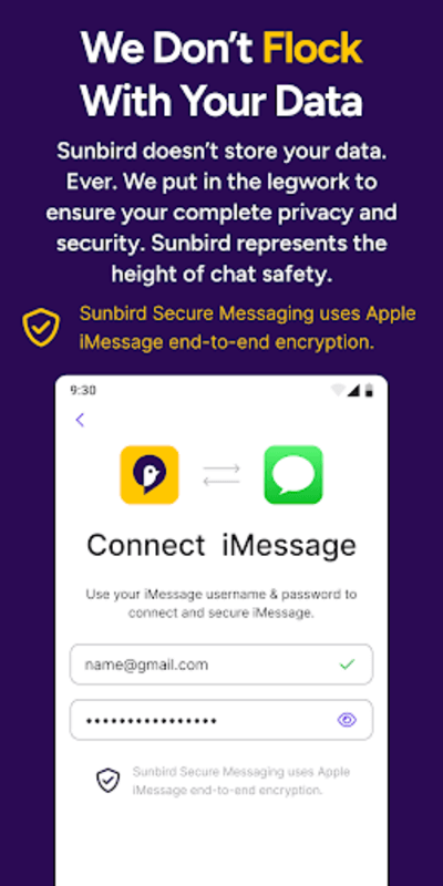 Sunbird screenshot