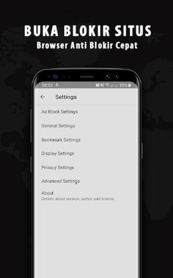 XNXUBD VPN Browser screenshot