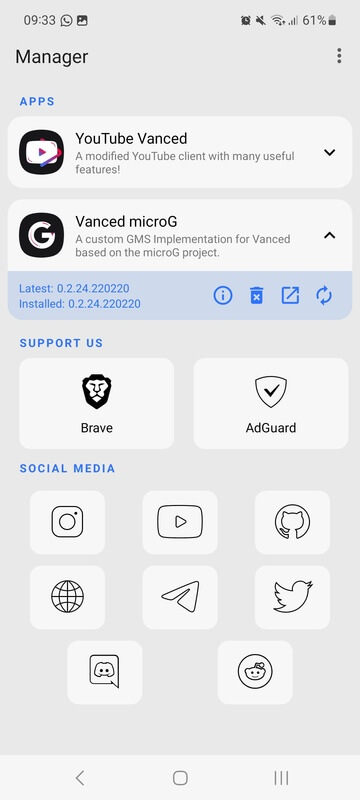 MicroG screenshot