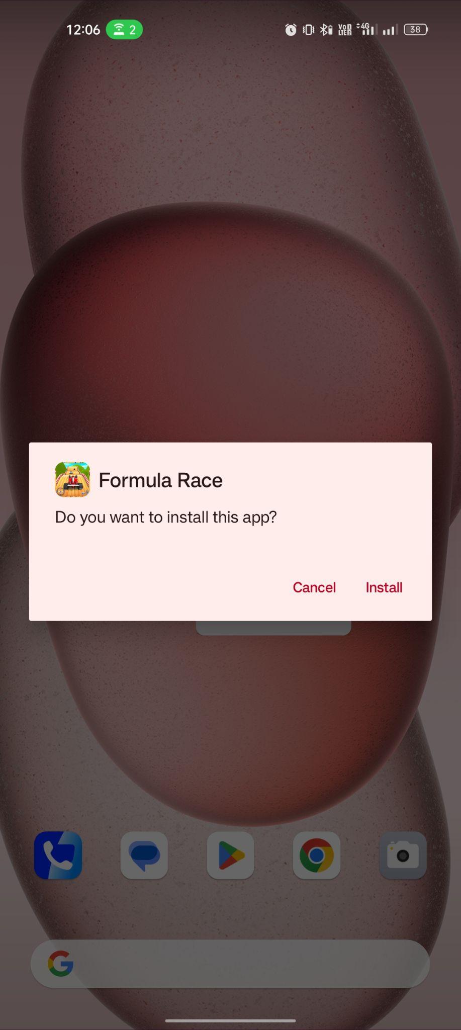 click on install