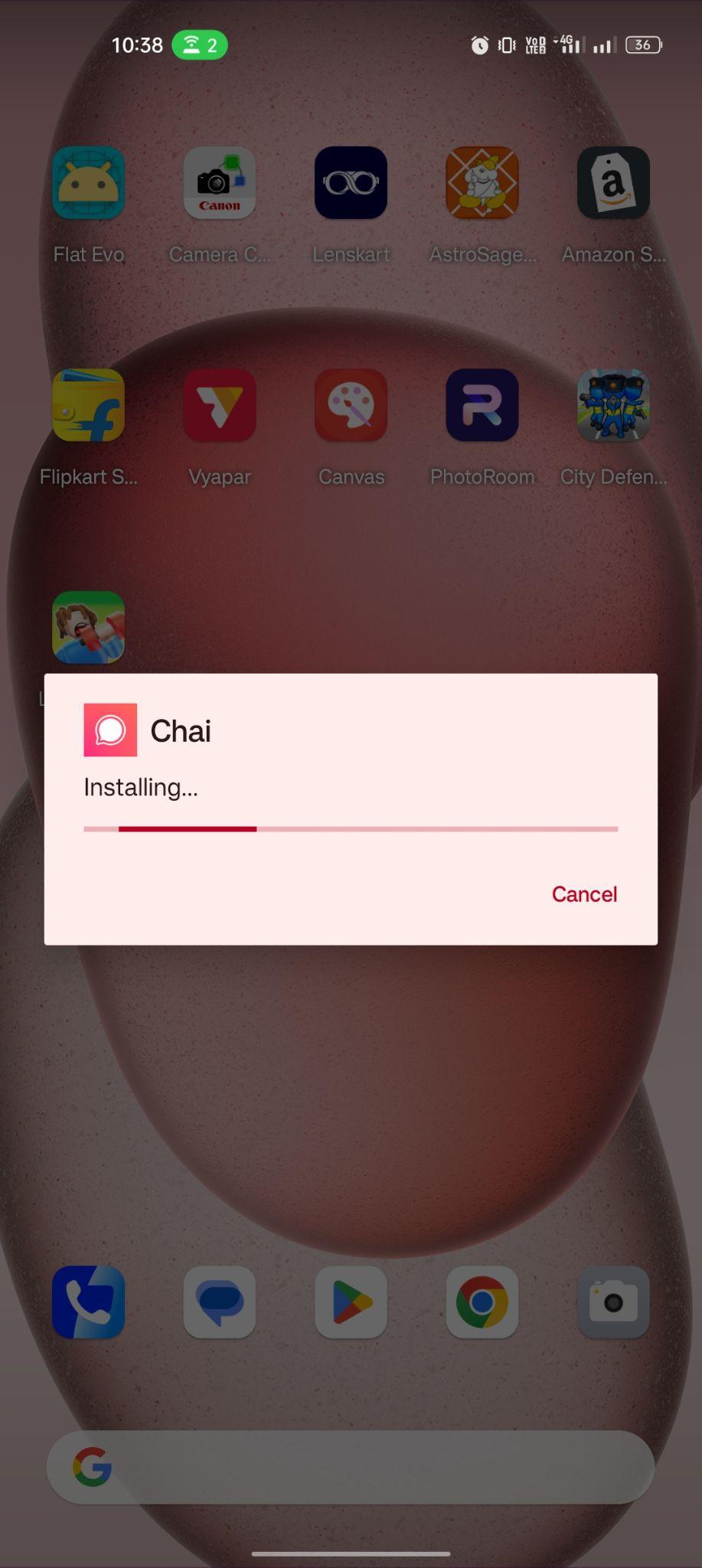 Chai apk installing