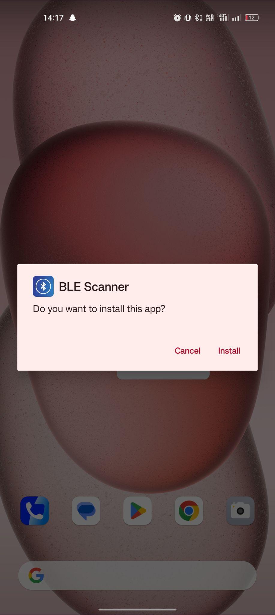 click on install