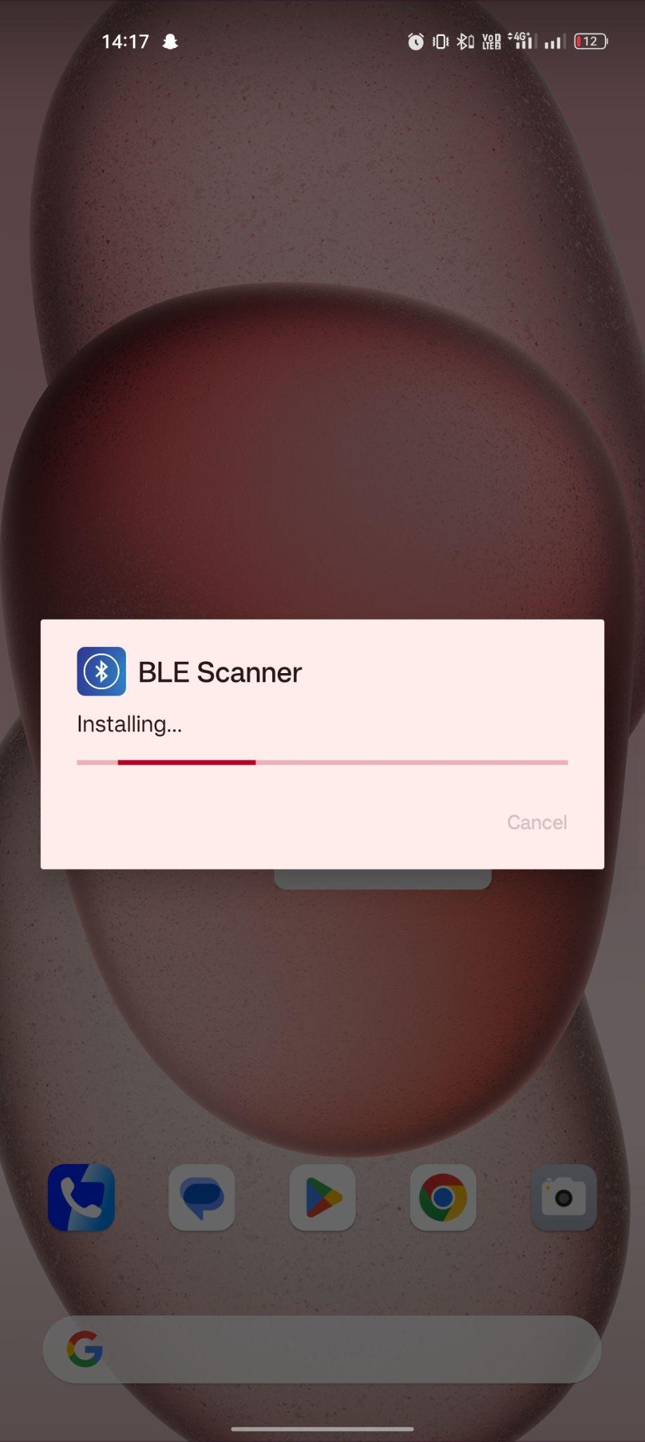 Bluetooth LE Spam apk installing