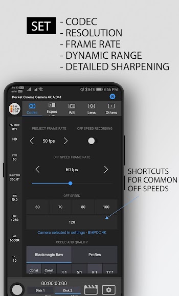 Blackmagic Camera screenshot