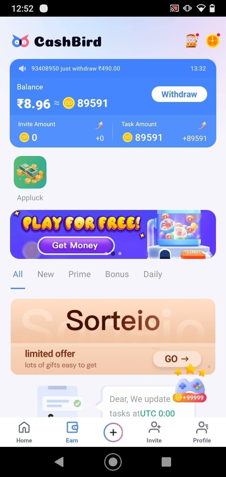 CashBird screenshot