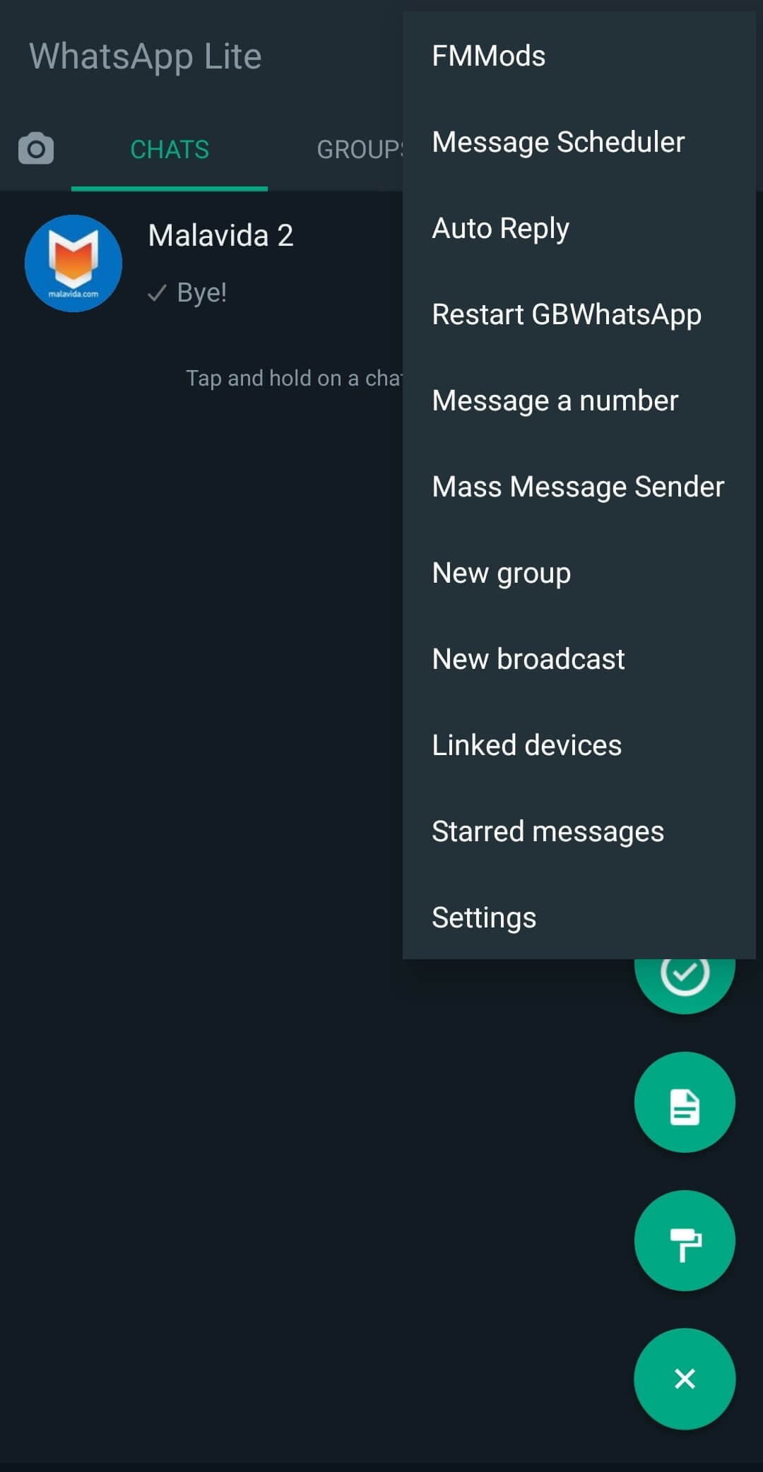 WhatsApp Lite screenshot