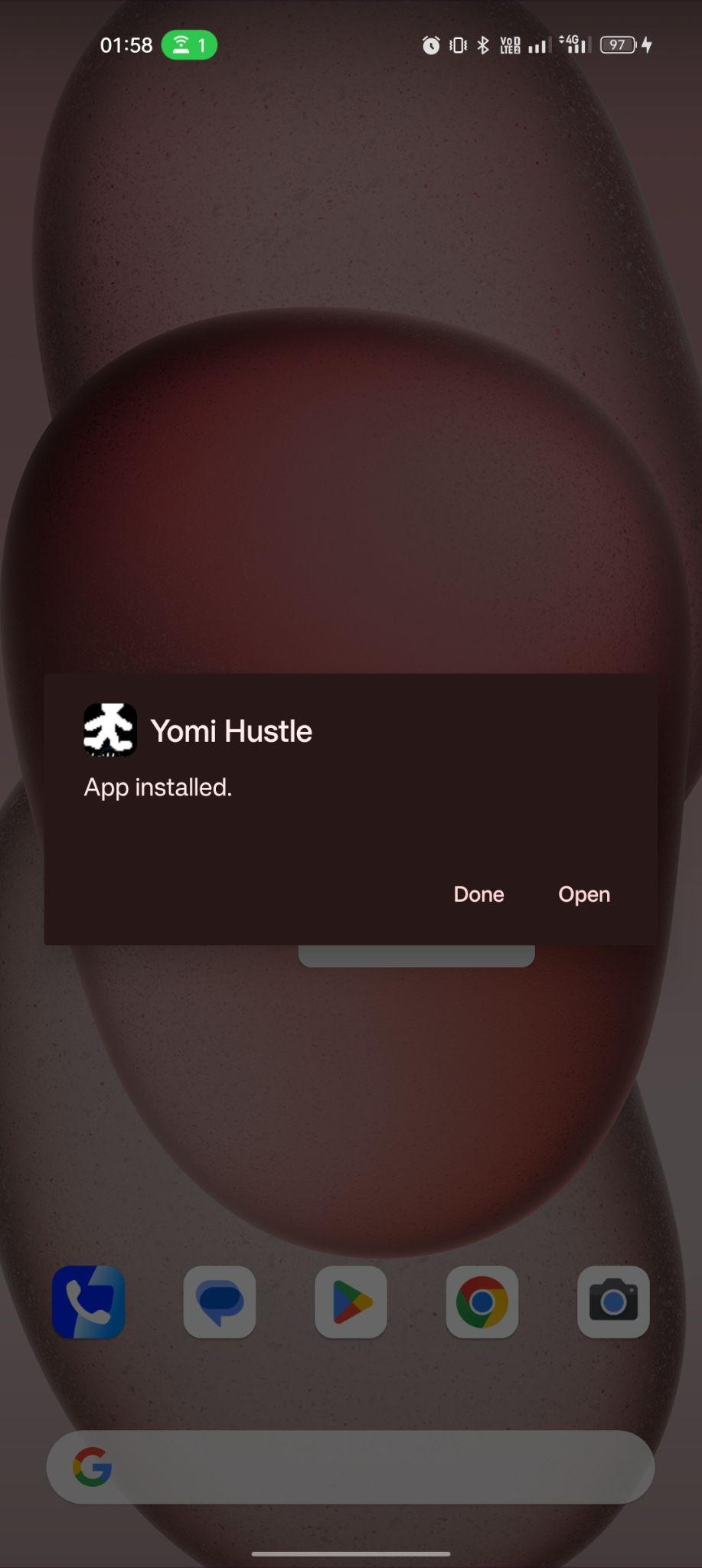 Yomi Hustle apk installed