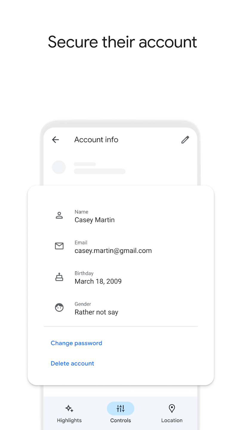 Google Family Link screenshot