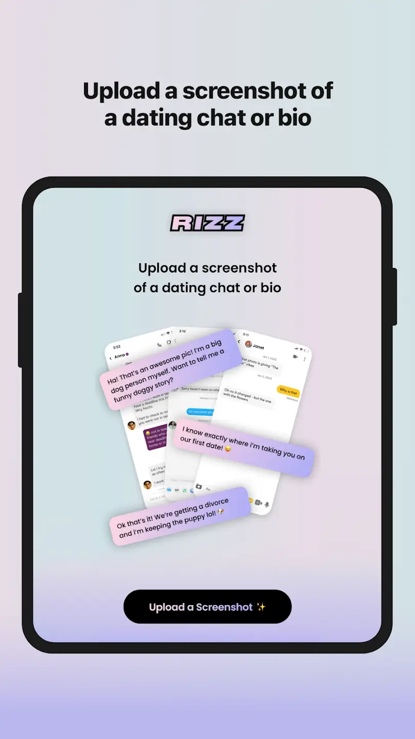 RIZZ screenshot