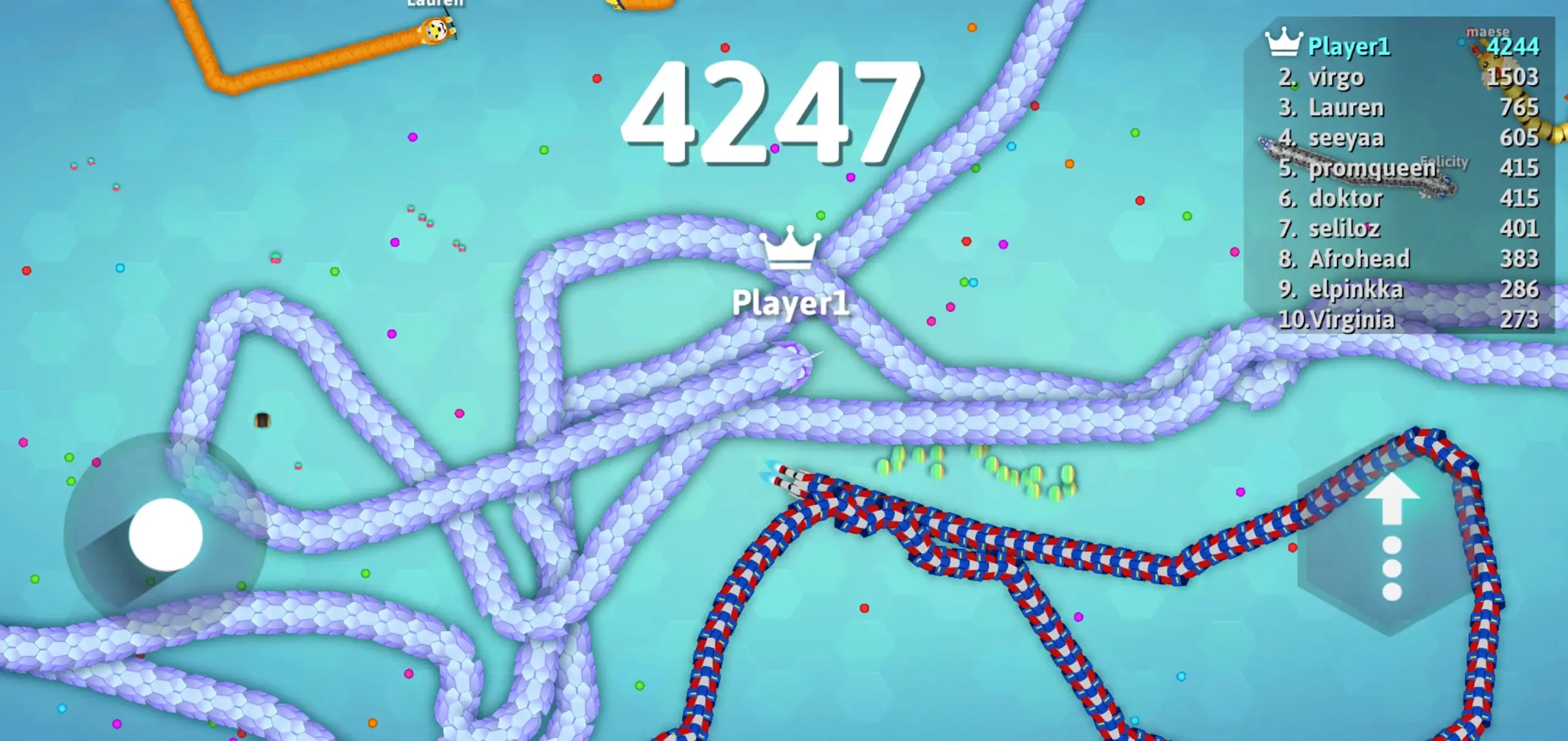 Snake.io screenshot