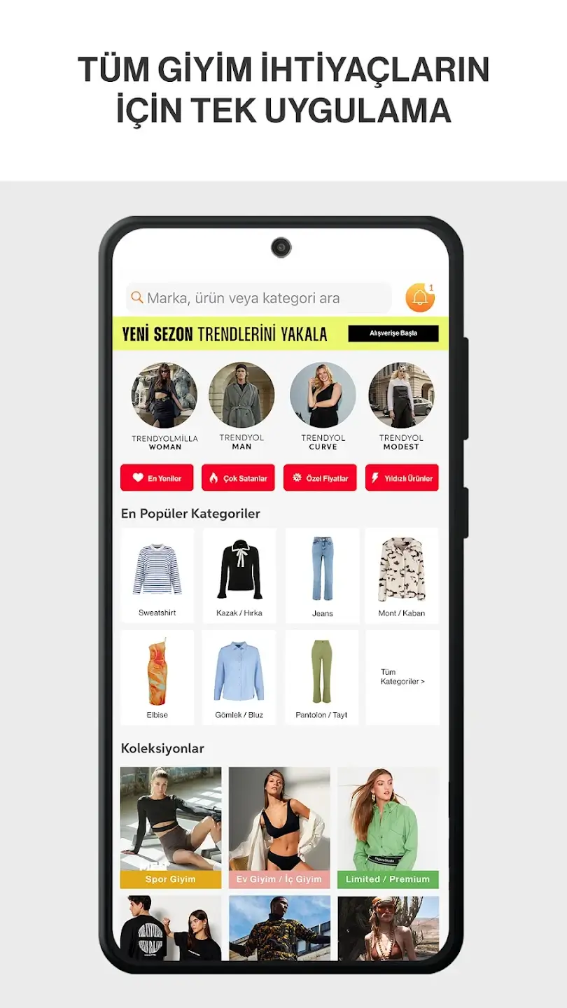 Trendyolmilla screenshot