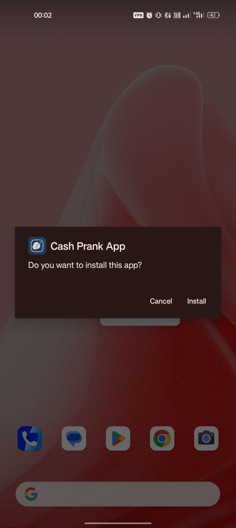 click on install