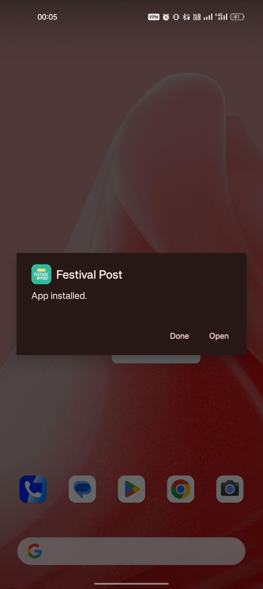 Festival Poster Maker & Post apk installed