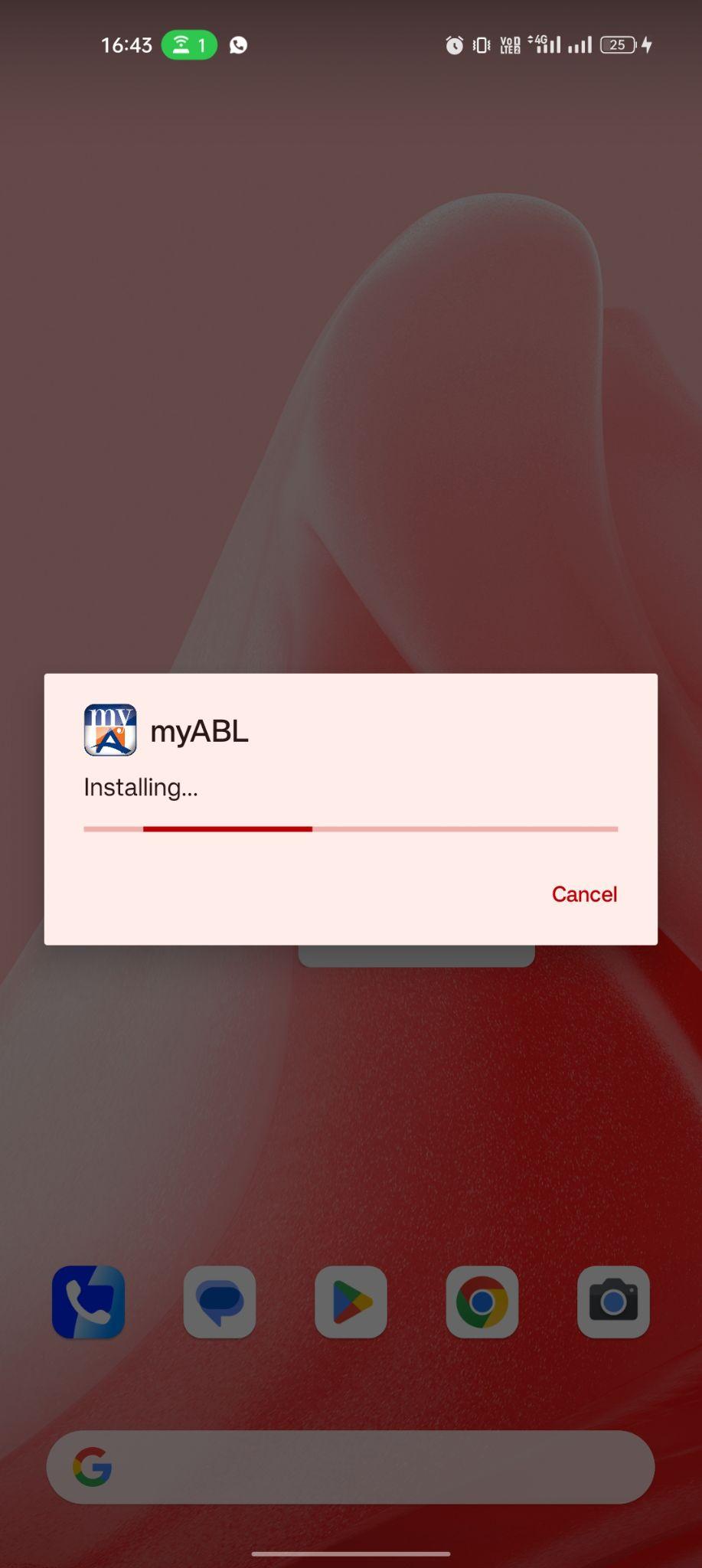 myABL APK apk installing