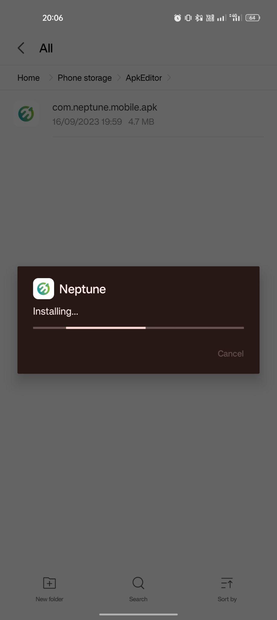 Neptune apk installing