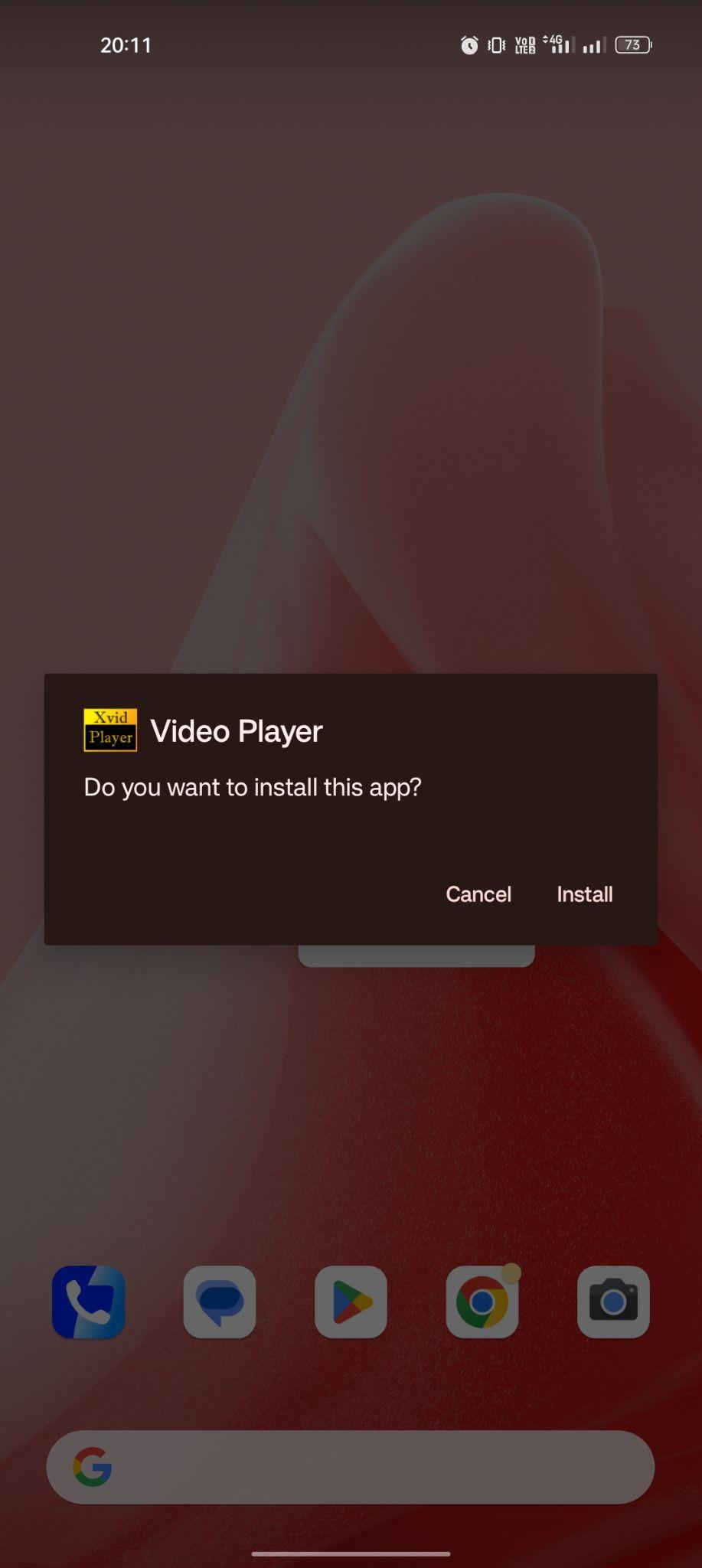 click on install