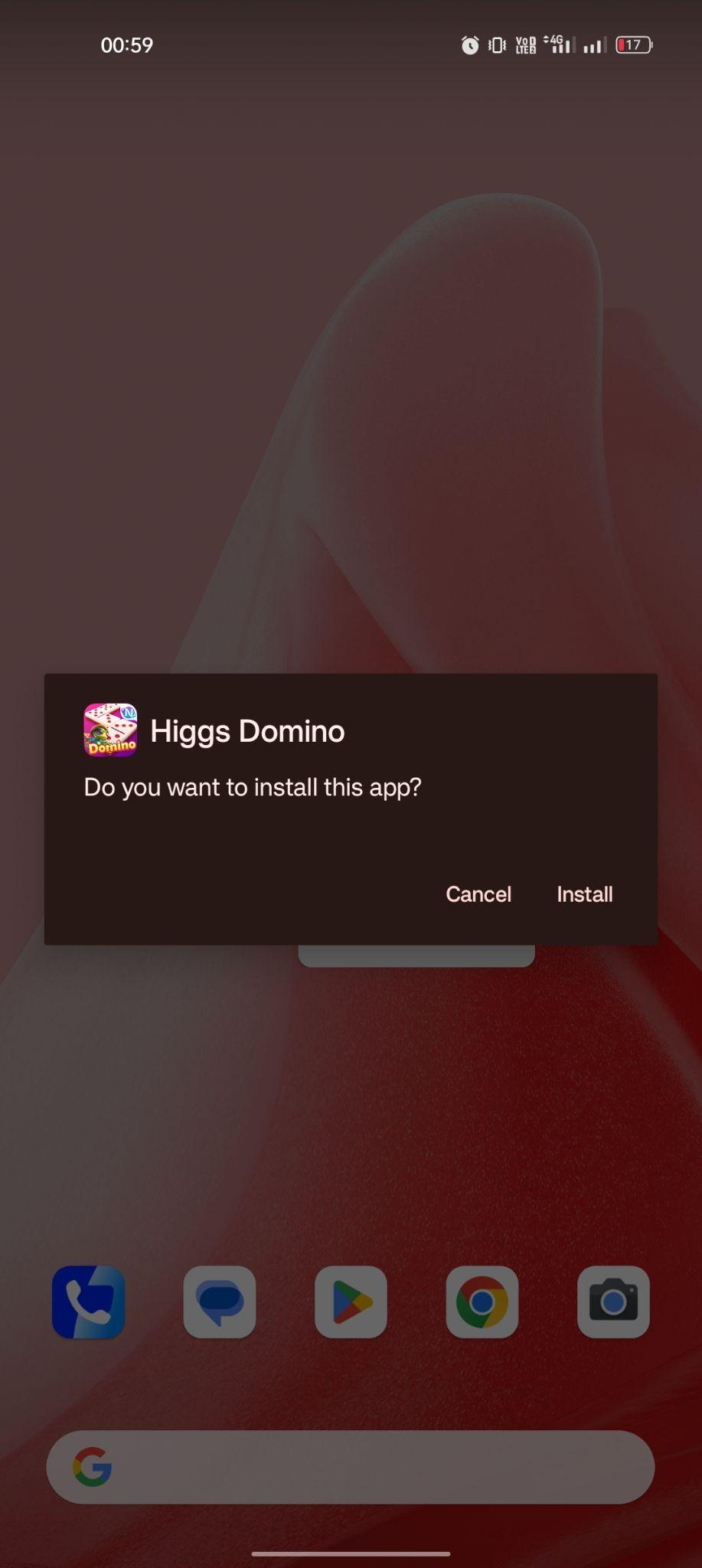 click on install