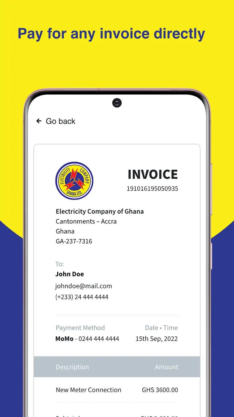 ECG PowerApp screenshot