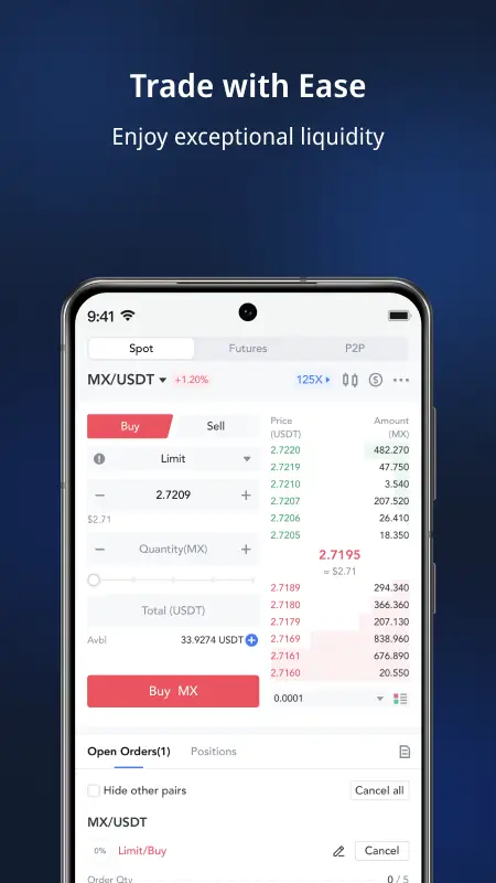MEXC screenshot