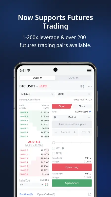 MEXC screenshot