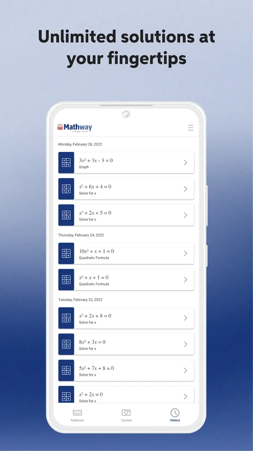 Mathway screenshot