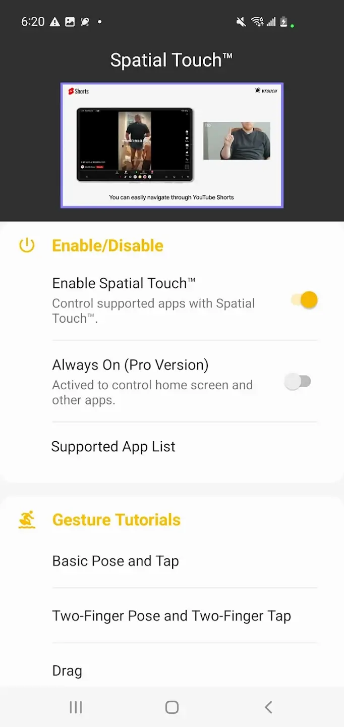 Spatial Touch screenshot