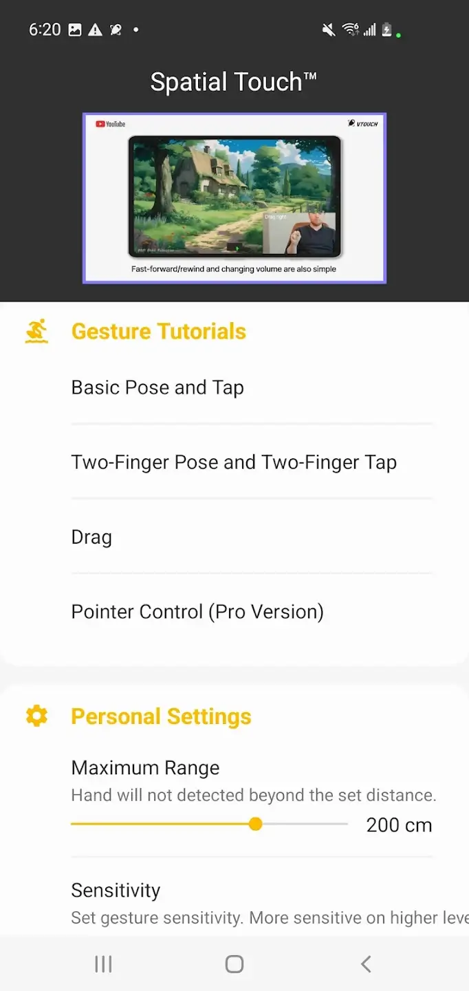 Spatial Touch screenshot