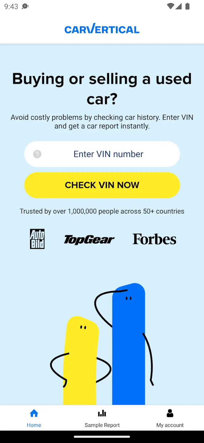 carVertical screenshot