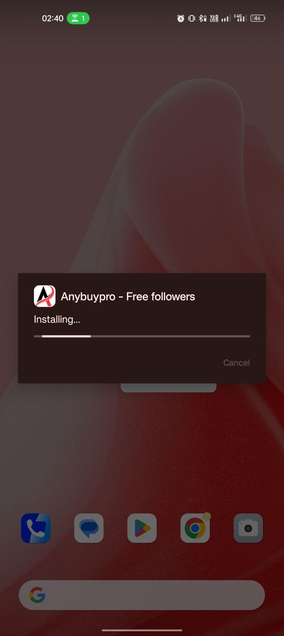 Anybuypro apk installing