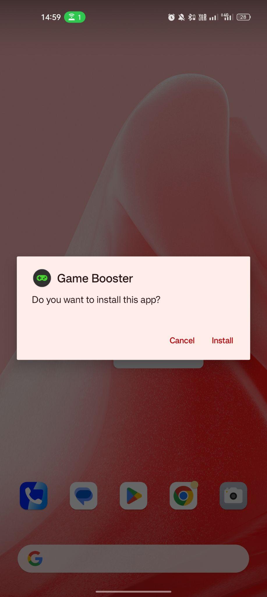 click on install