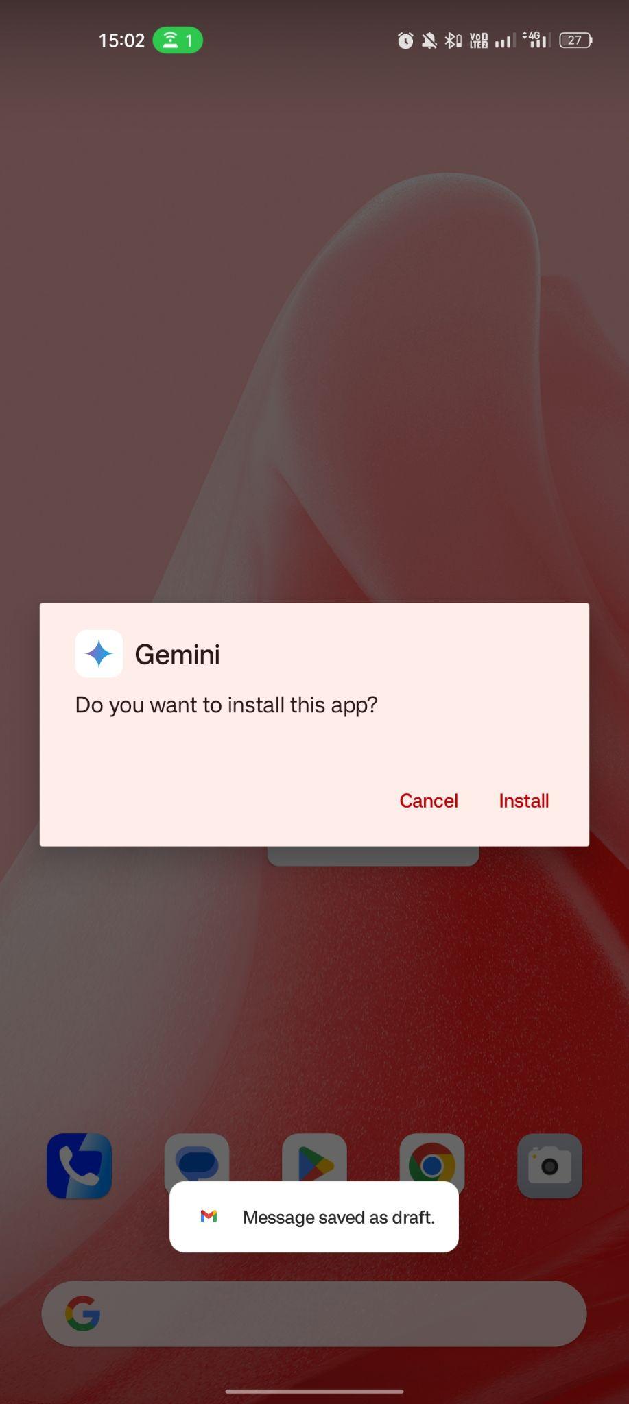 click on install