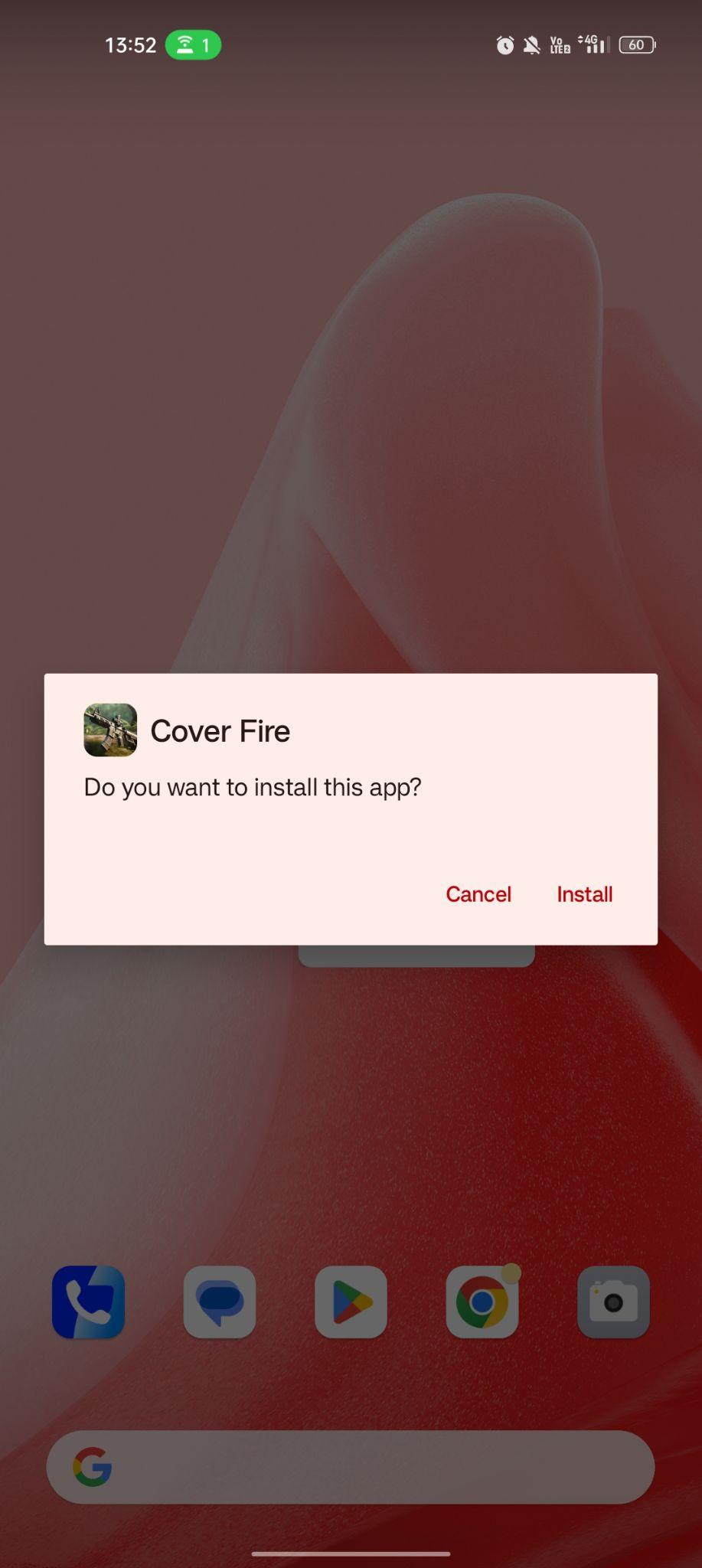 click on install