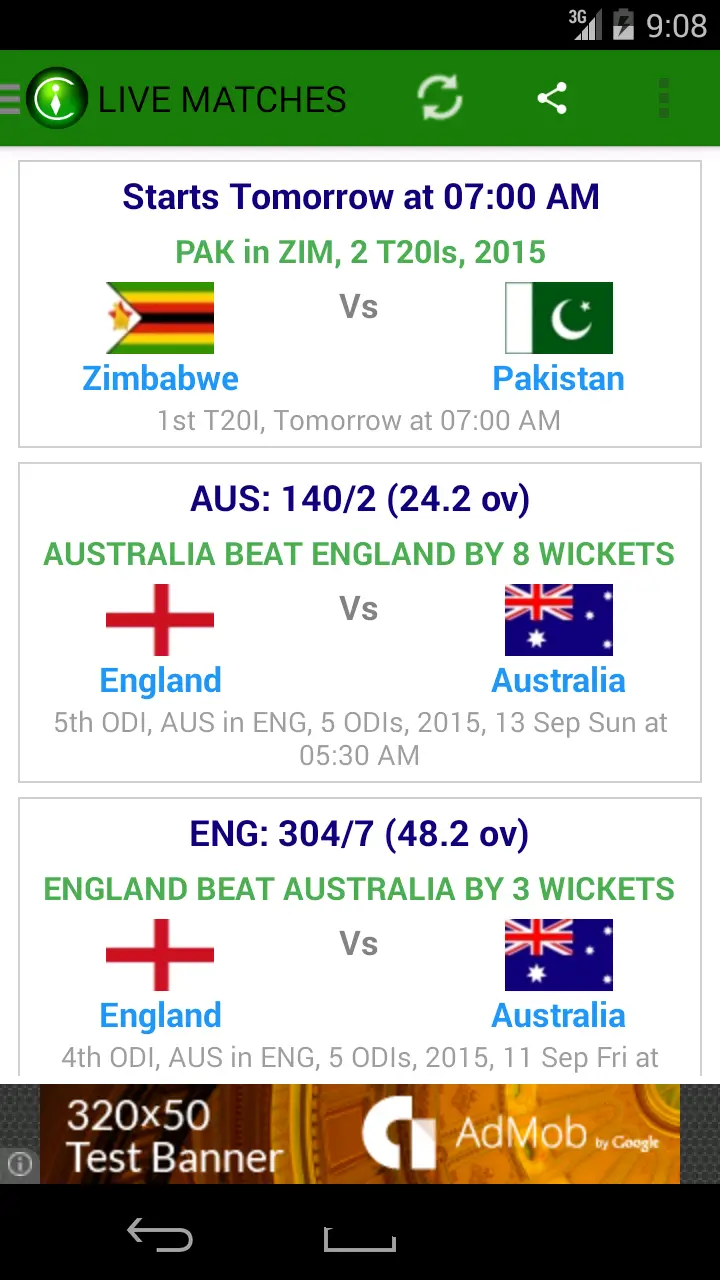 CricInstant screenshot