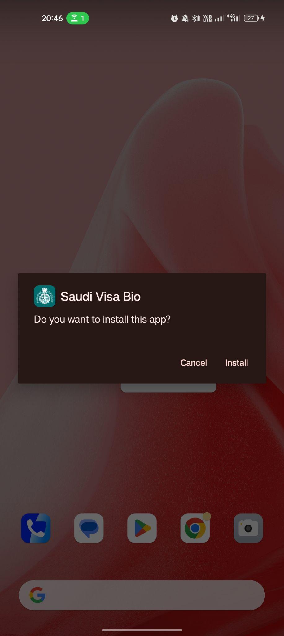 click on install