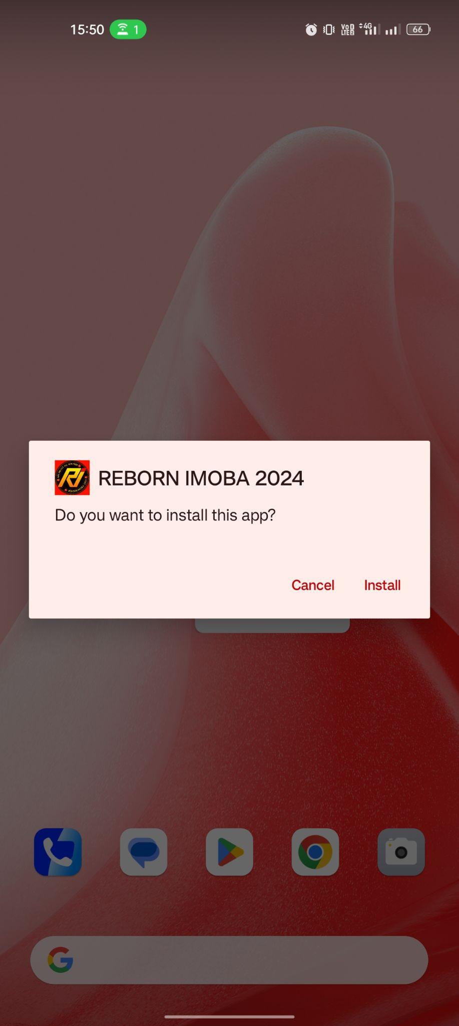 click on install