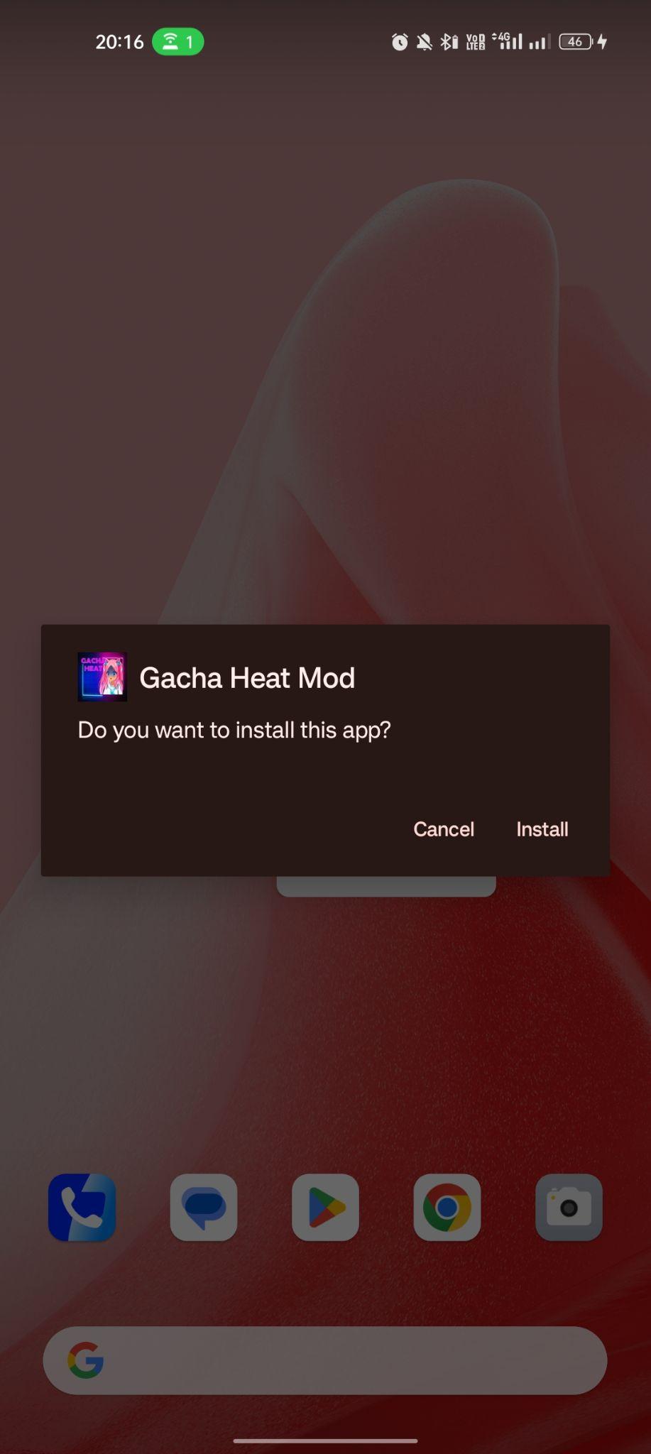 click on install