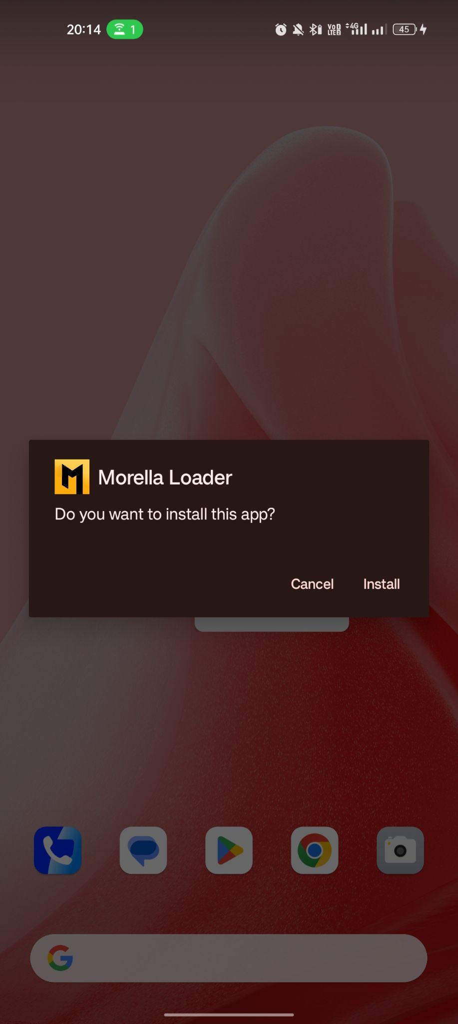 click on install