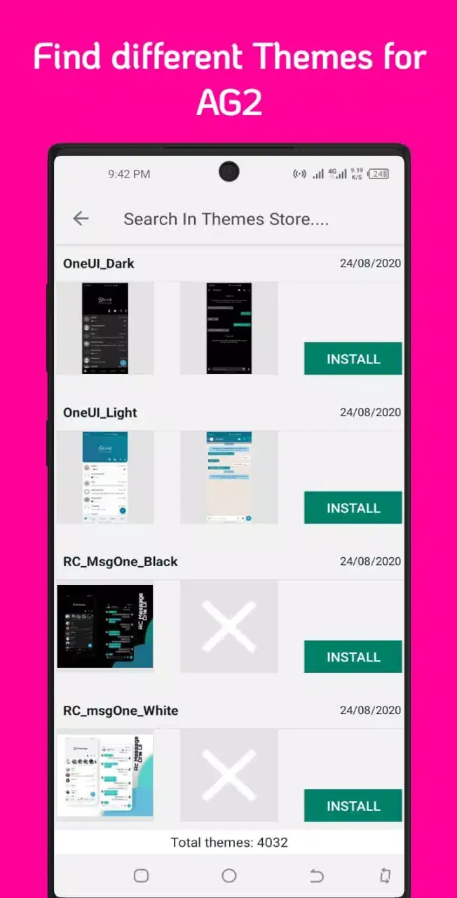 AG2 WhatsApp screenshot