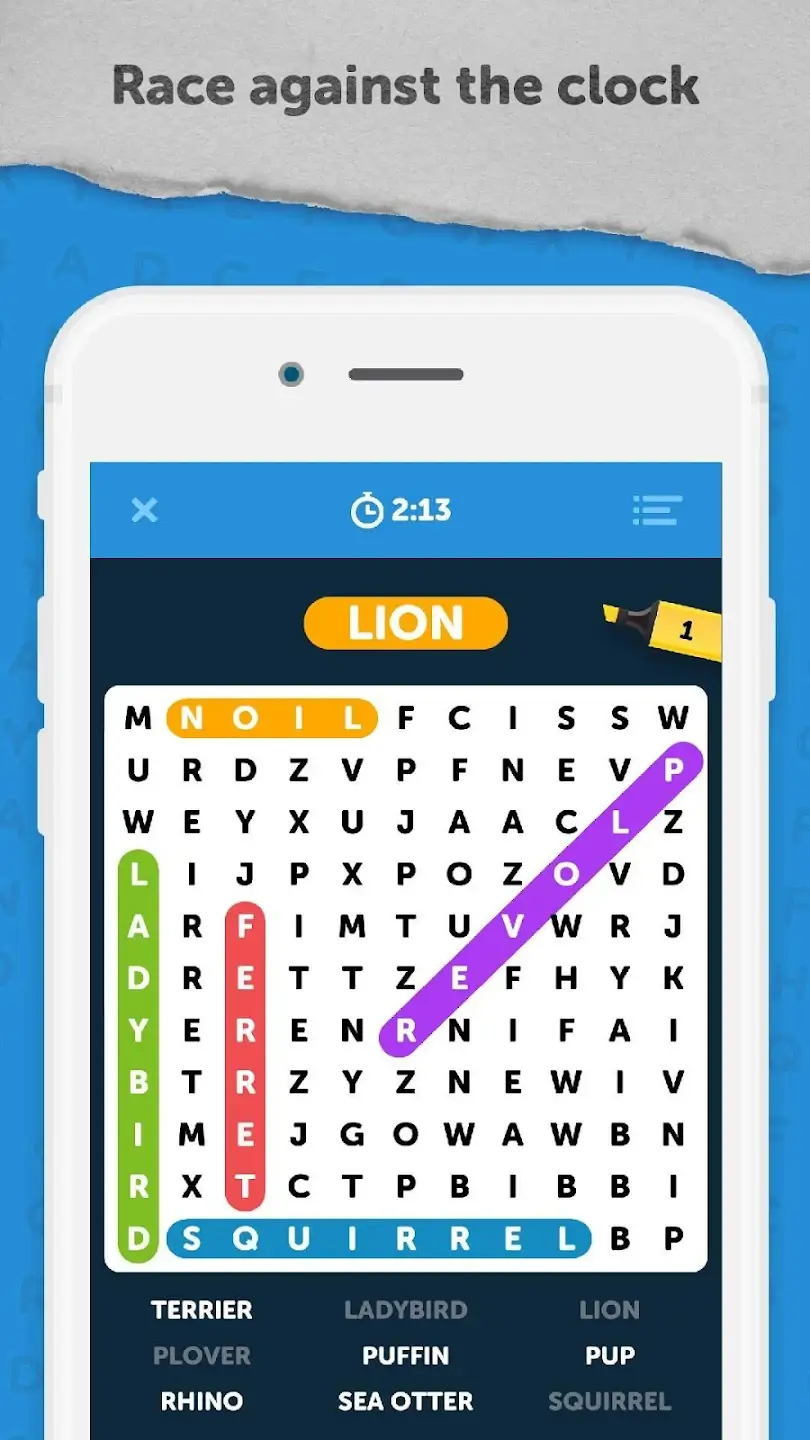Infinite Word Search Puzzles screenshot