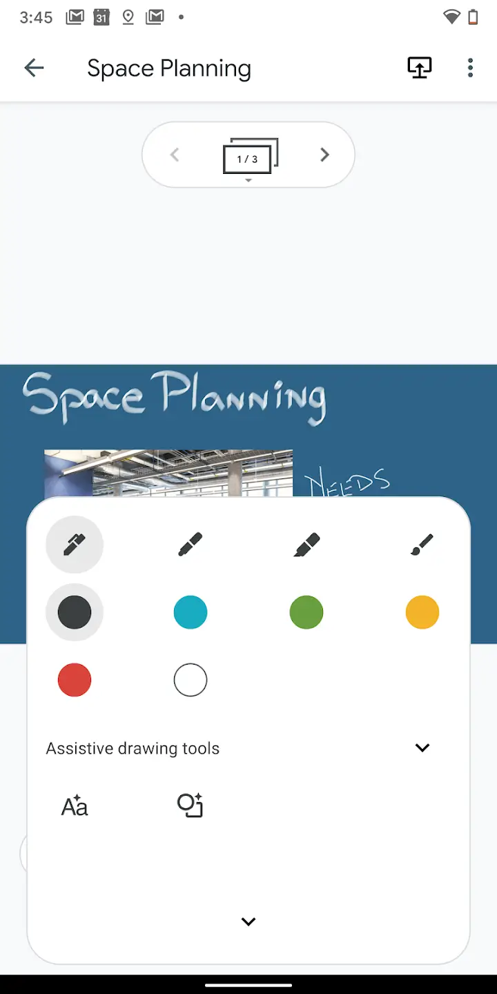 Jamboard screenshot