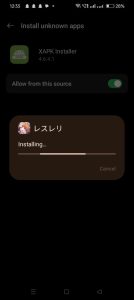 Atelier Resleriana apk installing