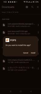 click on install