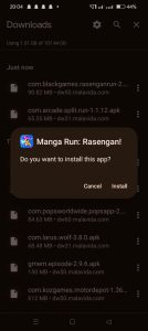 click on install