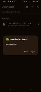 Mighty Doom apk installed