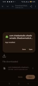 click on install