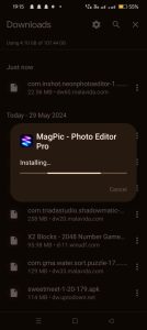 MagPic apk installing
