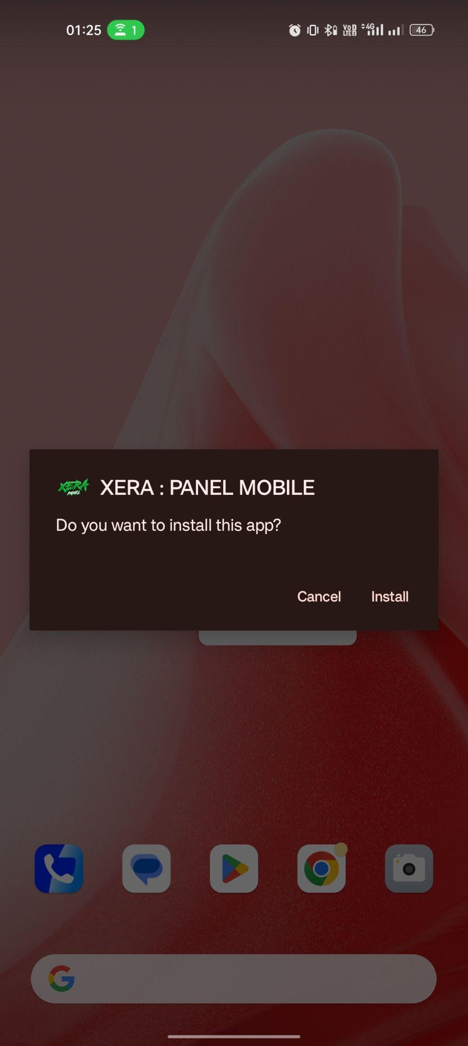 click on install