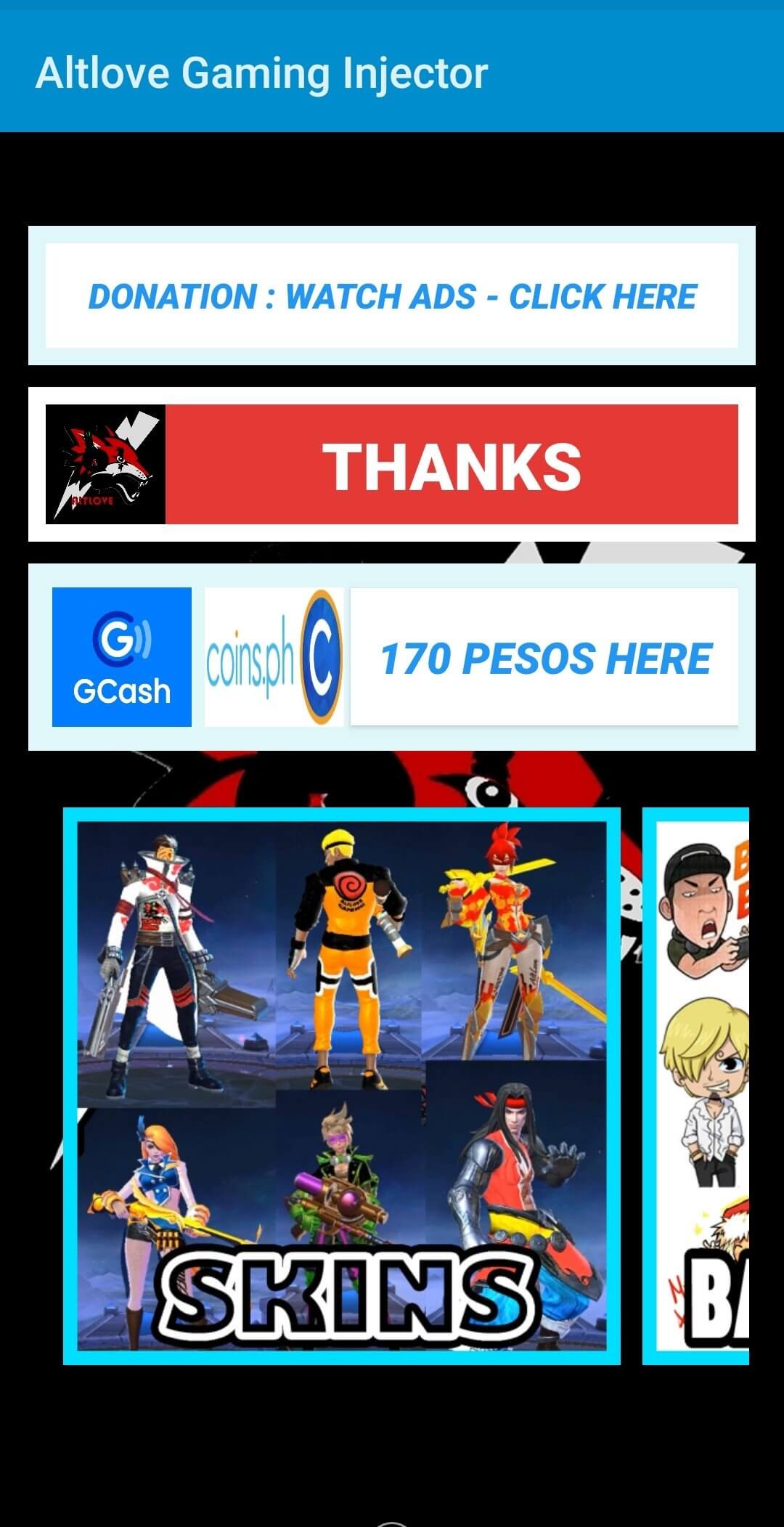Altlove Gaming Injector screenshot