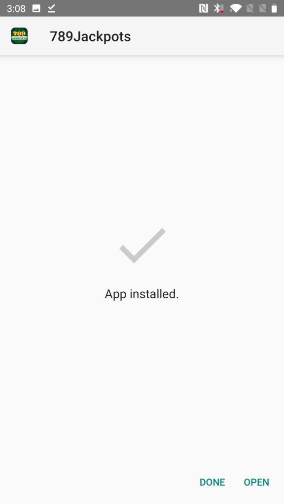 789 Jackpot Installed